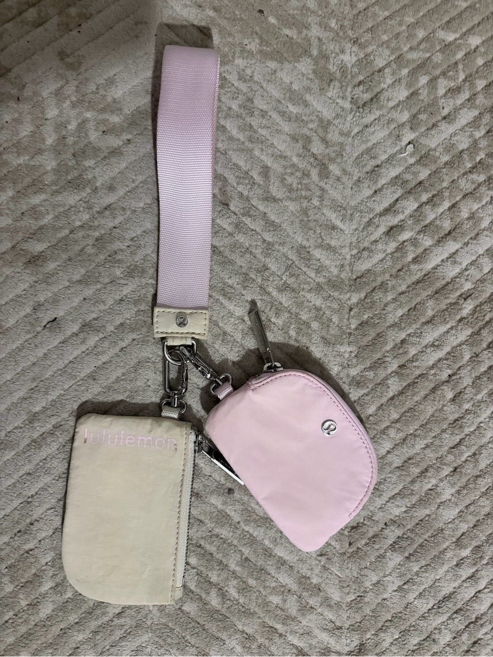 Lululemon Pink Wristlet Card Holder & Coin Pouch